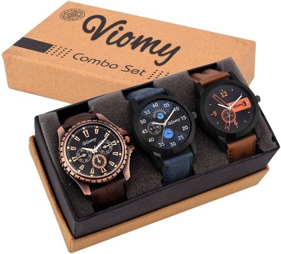 VIOMY Perfect combo watch in different colour dial and strap watch for Boys's and Men's- 3G7003 COMBO Watch  - For Men & Women   Watches  (VIOMY)