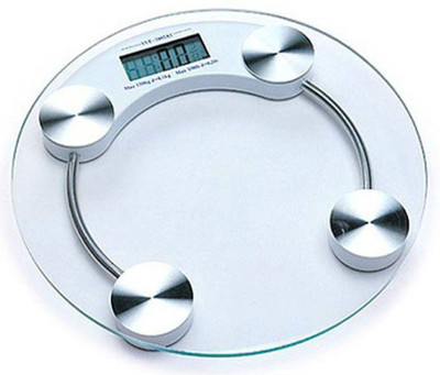 

POWERNRI WS-300A DVZX-9856 Personal Weight Machine 6mm Round Glass Weighing Scale Weighing Scale(Transparent)