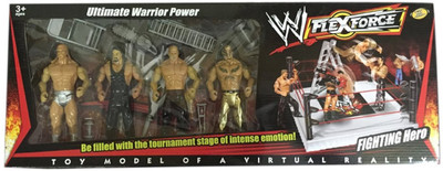 

Toyshine Fighting Heros set with resling ring(Multicolor)