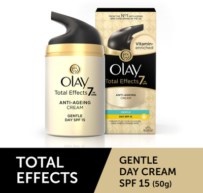 OLAY Day Cream: Total Effects 7 in 1, Anti Ageing Gentle Moisturiser(50 g) OLAY Day Cream: Total Effects 7 in 1, Anti Ageing Gentle Moisturiser(50 g)