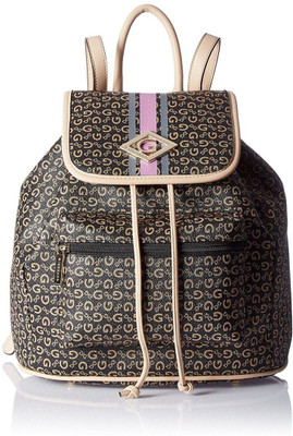 

Giordano MNG02BK 2.5 L Backpack(Black, Beige), Multicolor