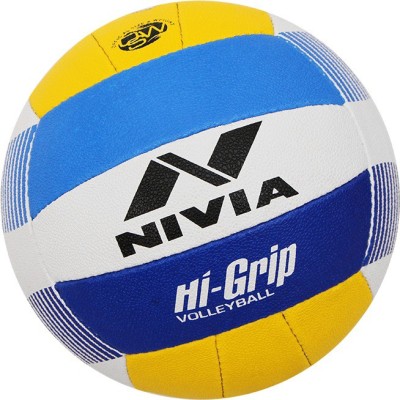 

Nivia Hi grip Volleyball - Size: (Pack of 1, Yellow, Yellow;white;blue