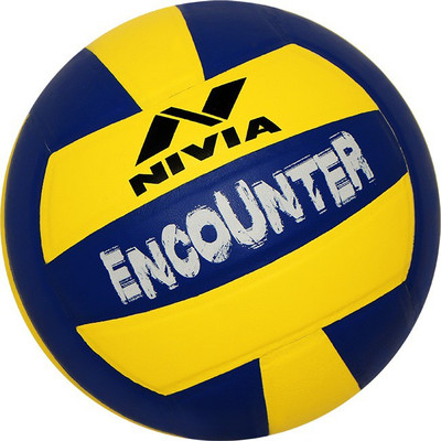 

Nivia Encounter Volleyball - Size: (Pack of 1, Yellow, Yellow;blue