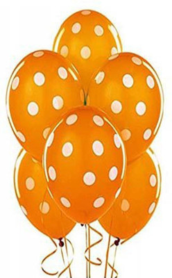 

AMFIN Solid AMFIN® 12 Inch (Pack of 30) Polka Dot Birthday Party Balloons - Orange Balloon(Orange, Pack of 30)