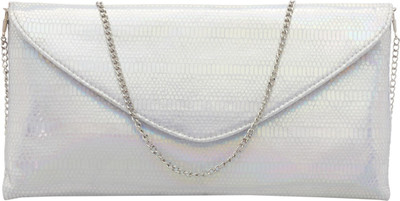 

TARUSA Casual Silver Clutch
