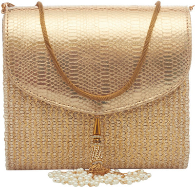 

TARUSA Casual Gold Clutch