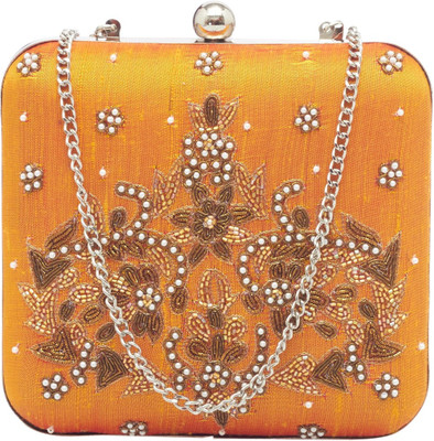 

TARUSA Casual Orange Clutch