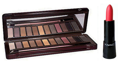 

Urban Decay Eyeshadow Palette & Mac Retro Matte Lipstick (Sweetie)(Set of 2)