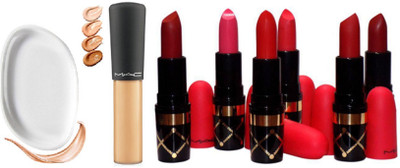 

Imported Mineralize Concealer With Silicon Puff & 6 Shade Lipstick Box(Set of 8)
