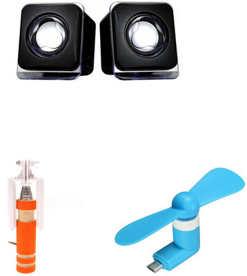 

MINIFOX Selfie, Mini Fan, Aux Speaker Combo Set