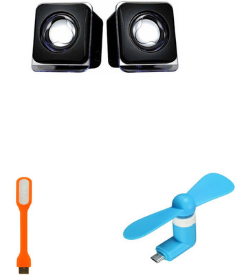 

MINIFOX Usb Light, Mini Fan, Aux Speaker Combo Set