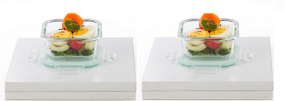 Signoraware Glass Fridge Container  - 320 ml(Pack of 2, Clear)