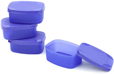 Signoraware Plastic Fridge Container  - 100 ml(Pack of 4, Violet)