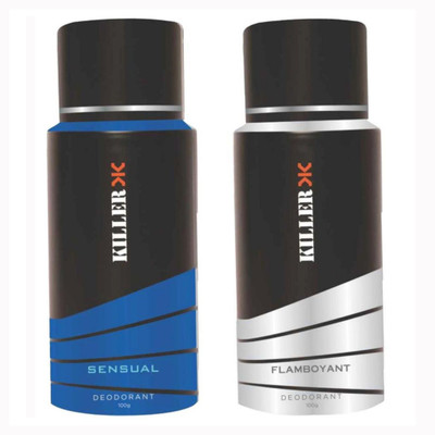 Killer Sensual And Flamboyant Deodorant Spray - For Men(200 ml, Pack of 2)