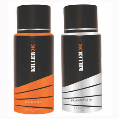 

Killer Energy And Scandalous Deodorant Spray - For Men(200 ml, Pack of 2)