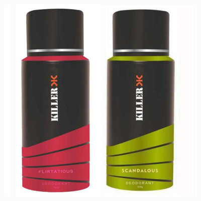 

Killer Flirtatious And Scandalous Deodorant Spray - For Men(150 ml, Pack of 2)