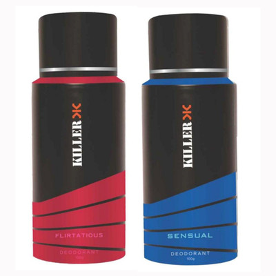 

Killer Flirtatious And Sensual Deodorant Spray - For Men(200 ml, Pack of 2)