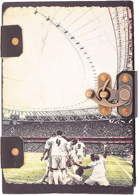 

Craft Club Regular Diary(Handmade 100% recycled cotton paper diary in football theme, Multicolor)