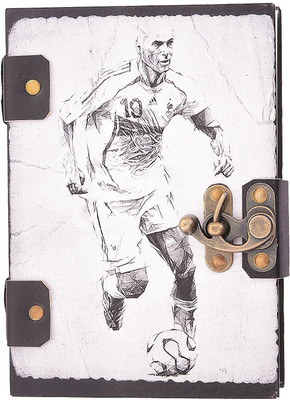 

Craft Club Regular Diary(Handmade 100% recycled cotton paper diary in football theme, Multicolor)