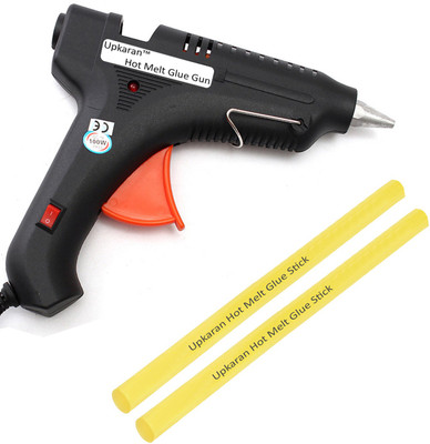 

Upkaran Black 100 Watt With 2 Yellow Hot Melt Glue Sticks(8 inch/20cm) Standard Temperature Corded Glue Gun(11 mm)