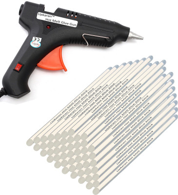 

Upkaran Black 100 Watt With 50 Transparent Hot Melt Glue Sticks (10inch/25cm) Standard Temperature Corded Glue Gun(11 mm)