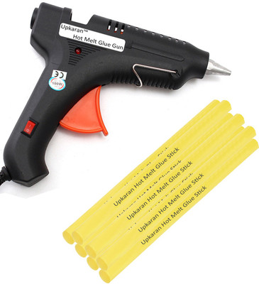 

Upkaran Black 100 Watt With 7 Yellow Hot Melt Glue Sticks(8 inch/20cm) Standard Temperature Corded Glue Gun(11 mm)