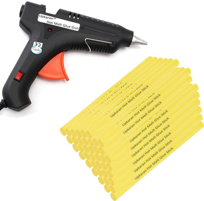

Upkaran Black 100 Watt With 40 Yellow Hot Melt Glue Sticks(8 inch/20cm) Standard Temperature Corded Glue Gun(11 mm)