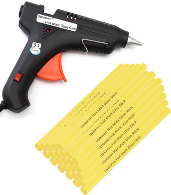 

Upkaran Black 100 Watt With 25 Yellow Hot Melt Glue Sticks(8 inch/20cm) Standard Temperature Corded Glue Gun(11 mm)