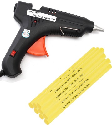 

Upkaran Black 100 Watt With 8 Yellow Hot Melt Glue Sticks(8 inch/20cm) Standard Temperature Corded Glue Gun(11 mm)