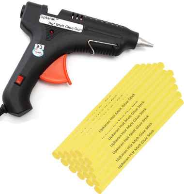 

Upkaran Black 100 Watt With 20 Yellow Hot Melt Glue Sticks(8 inch/20cm) Standard Temperature Corded Glue Gun(11 mm)