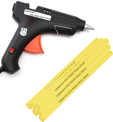 

Upkaran Black 100 Watt With 6 Yellow Hot Melt Glue Sticks(8 inch/20cm) Standard Temperature Corded Glue Gun(11 mm)