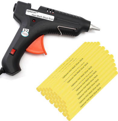 

Upkaran Black 100 Watt With 30 Yellow Hot Melt Glue Sticks(8 inch/20cm) Standard Temperature Corded Glue Gun(11 mm)