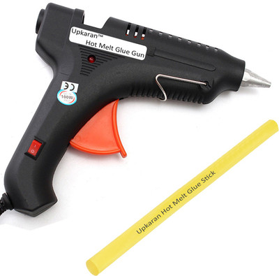 

Upkaran Black 100 Watt With 1 Yellow Hot Melt Glue Stick(8 inch/20cm) Standard Temperature Corded Glue Gun(11 mm)