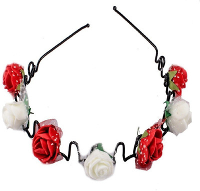 

Confidence Floral Hair Bands For Kids, Girls & Women (Red / White) Hair Band, Head Band(Red, White)