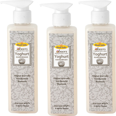 

khadi abeers YOGHURT HANDWASH - Set of 3 pcs(250 ml, Pump Dispenser, Pack of 3)