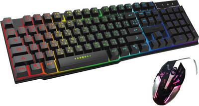 

DARK EDGE k023 Wired USB Gaming Keyboard(Multicolor)