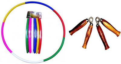 

PEANA 1 Hoopa Hula and Pair of Wooden Handle Hand Gripper Gym & Fitness Kit