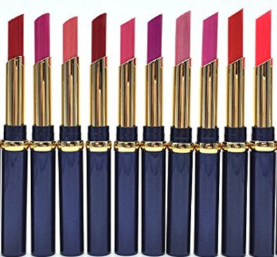 ADS Lipstick set of 10 waterproof multicolor(Multicolor, 1.5 ml)