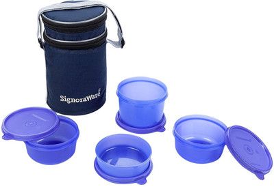 

Signoraware Little Stars 4 Containers Lunch Box(1050 ml), Violet