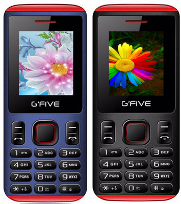 Gfive U707 Combo of Two Mobile(Blue, Black)