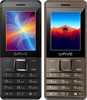 

Gfive Z8 Combo of Two Mobile(Black, Coffee)
