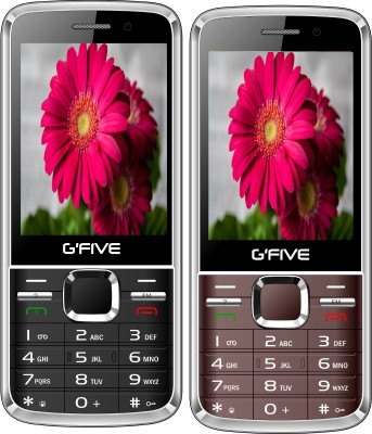 

Gfive G9 Combo of Two Mobile(Black, Coffee)