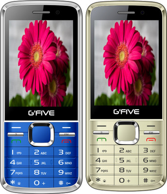 

Gfive G9 Combo of Two Mobile(Blue, Champagne Gold)