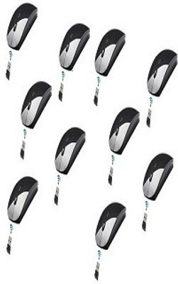 

techdeal 10PC 2.4Ghz Ultra Slim Wireless Optical Gaming Mouse(USB, Black)
