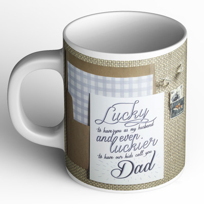 Abaronee I am lucky to have you as my husband Ceramic Coffee Mug(350 ml)
