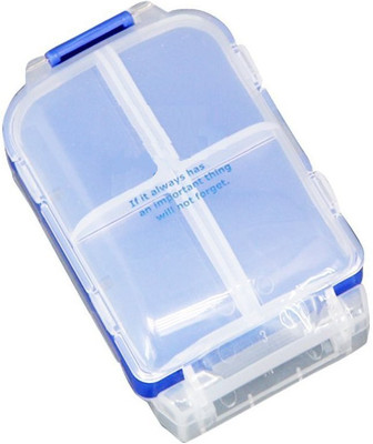 

VibeX ™ Compact Pill Case 8 Compartments ™ Compact Pill Case 8 Compartments Pill Box(Blue)