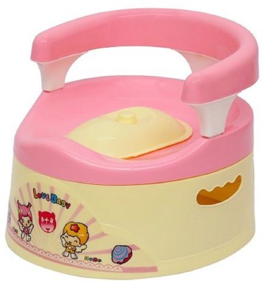 

VShine Premium Baby Potty Training Seat with Covering Lid and Backsupport Pink Potty Box(Pink)