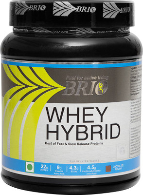 

Brio Whey Hybrid Whey Protein(500 g, Chocolate)