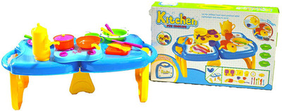 

Taaza Garam Kids Baby Junior Chef's Carry Along Dining Table Cooking Kids Kitchen Suitcase Set - 21 Pieces