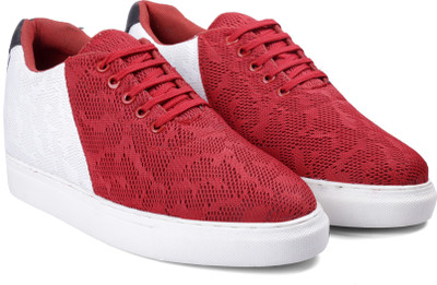 

Bxxy BXXY'S 2. Inch Hidden Height Increasing Casual Red Colour Outdoor Shoes in TPR Sole. Height Elevator Shoes Sneakers For Men(Multicolor